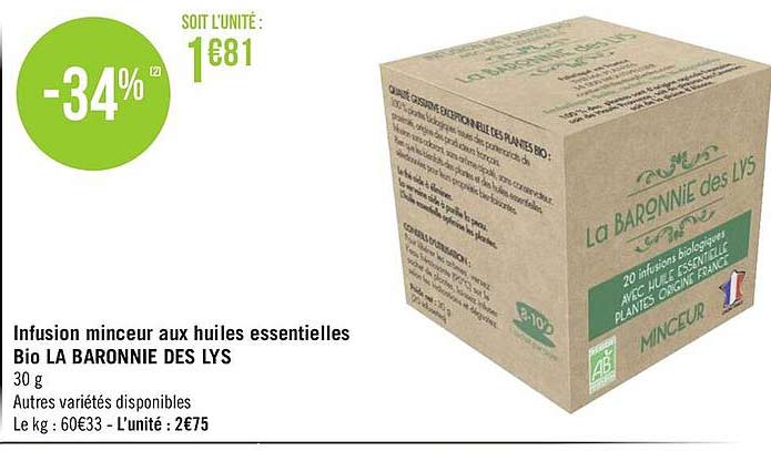 infusion minceur aux huiles essentielles ibo la baronnie des lys