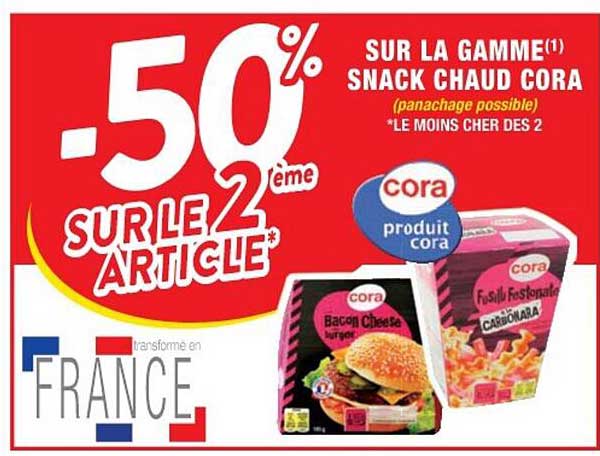 La Gamme Snack Chaud Cora