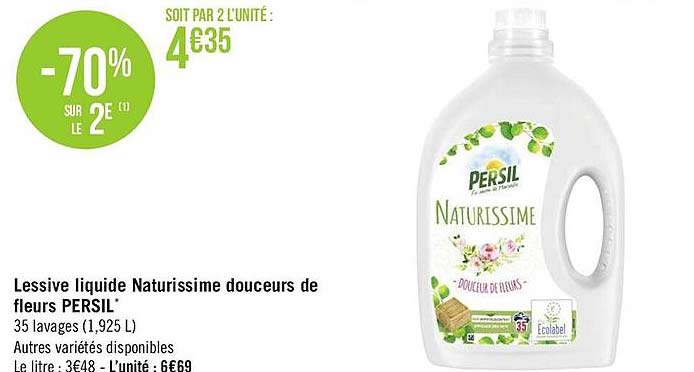 lessive liquide naturissime douceurs de fleurs persil