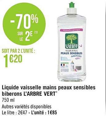 liquide vaisselle mains peaux sensibles biberons l'arbre vert