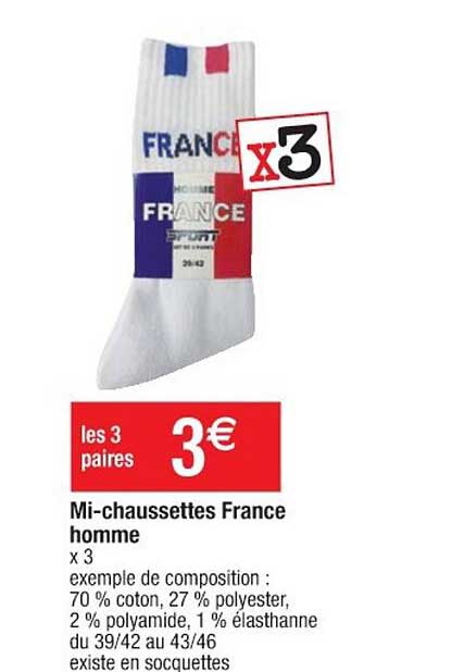 mi-chaussettes france homme