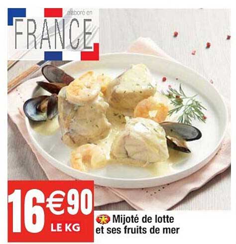 mijoté de lotte et ses fruits de mer