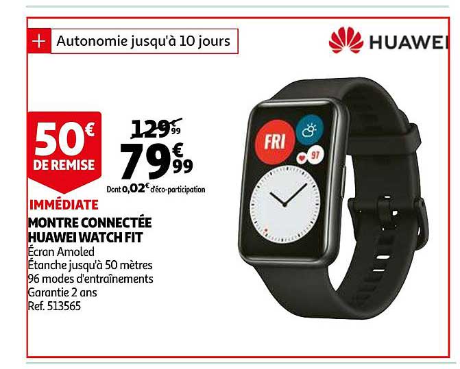 montre connectée huawei watch fit