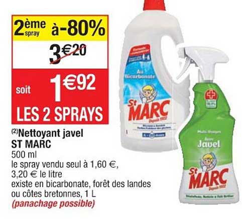 nettoyant javel st marc