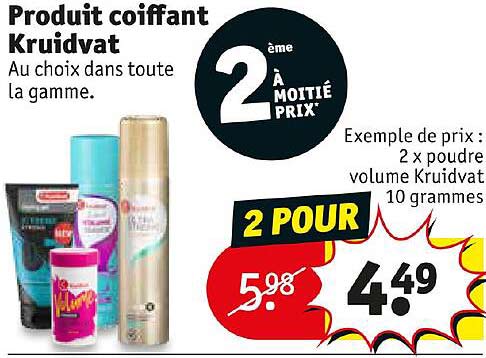 produit coiffant kruidvat