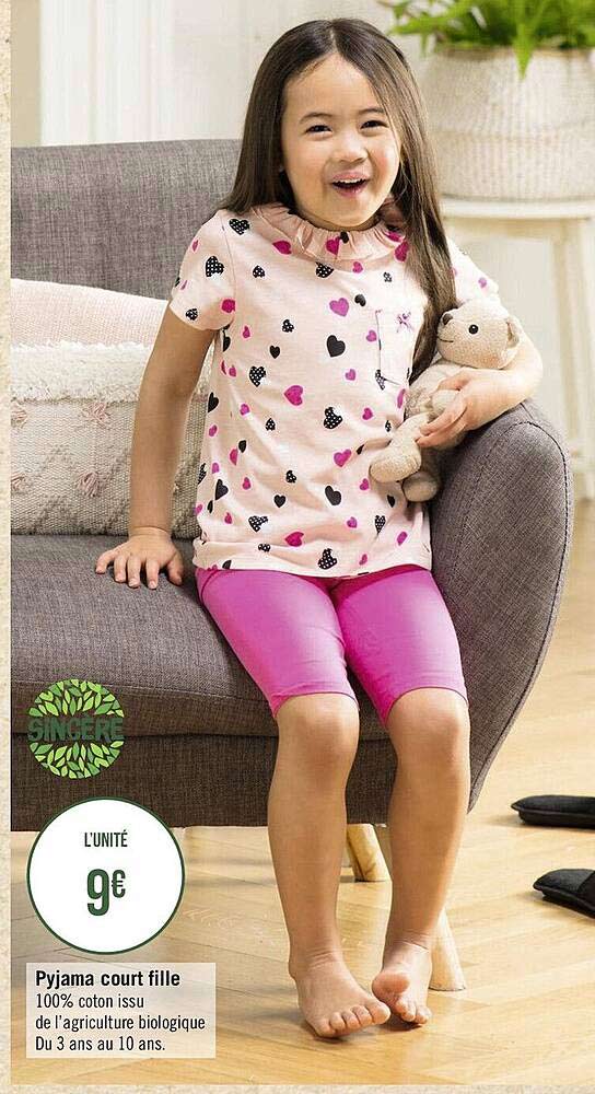 pyjama court fille