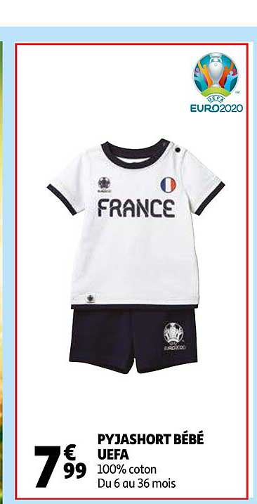 pyjashort bébé uefa