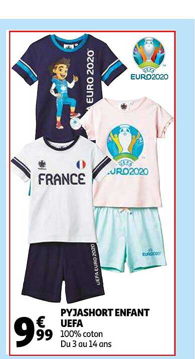 pyjashort enfant uefa