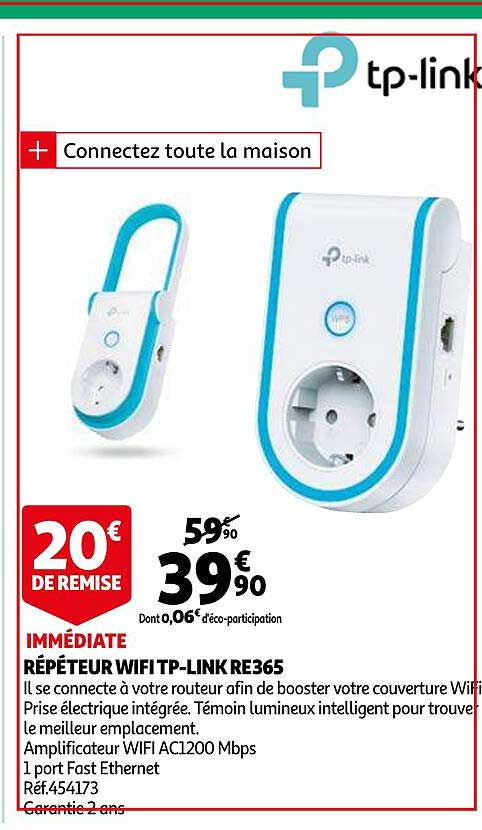 répétiteur wifi tp-ling re365