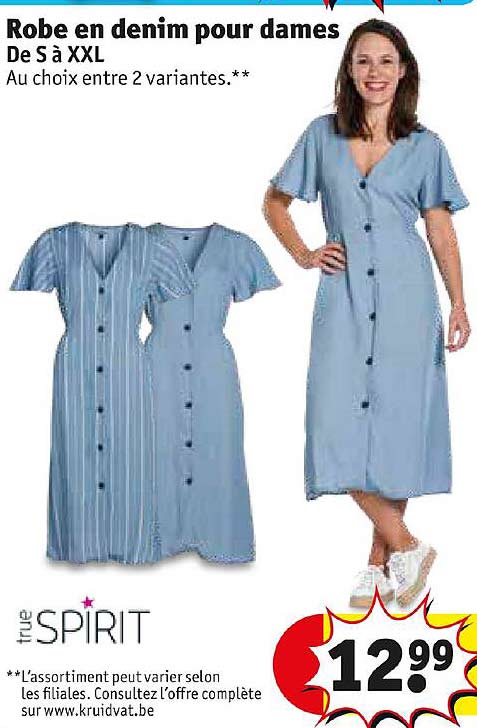 robe en denim pour dames