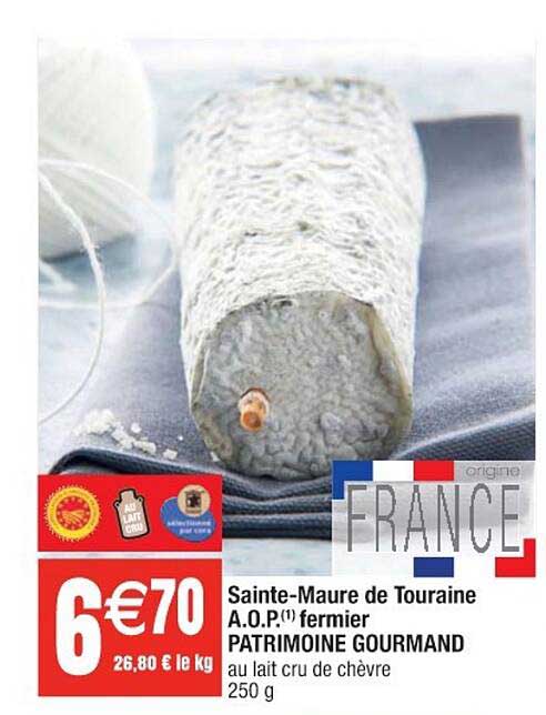 Sainte-maure De Touraine Aop Fermier Patrimoine Gourmand