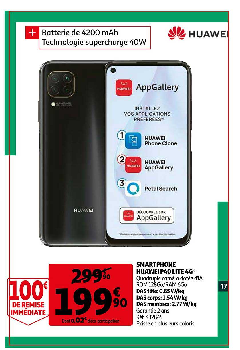 smartphone huawei p40 lite 4g