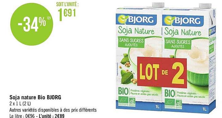 Soja Nature Bio Bjorg