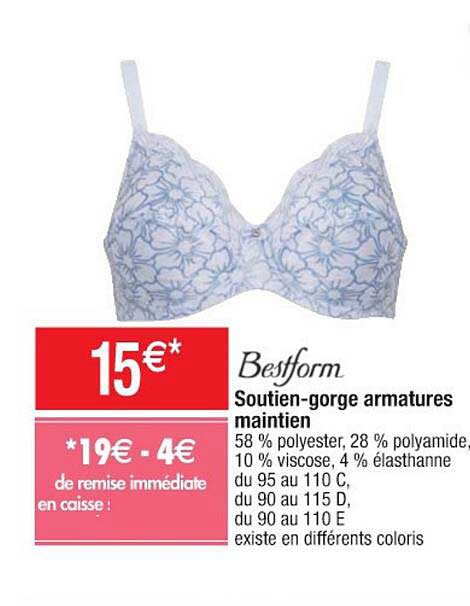 soutien-gorge armatures maintien bestform