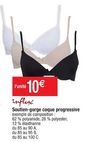 soutien-gorge coque progressive influx