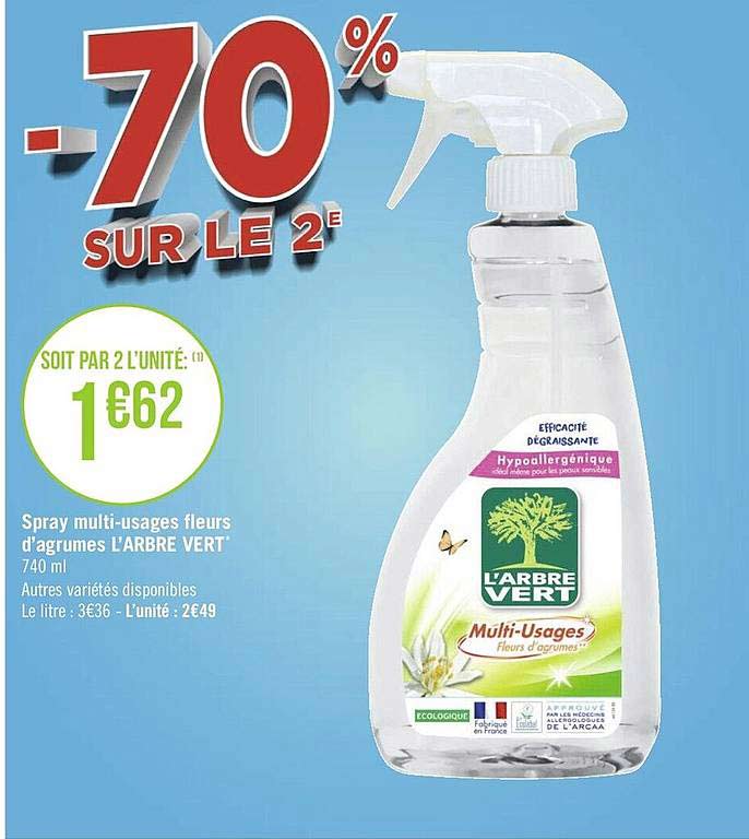 spray multi-usages fleurs d'agrumes l'arbre vert