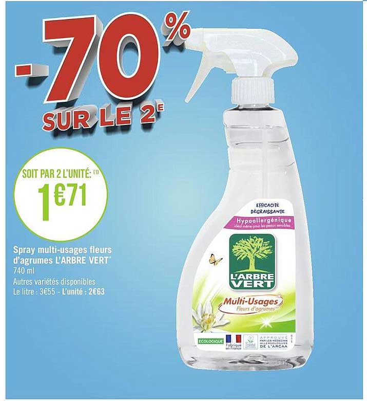 Spray Multi-usages Fleurs D'agrumes L'arbre Vert