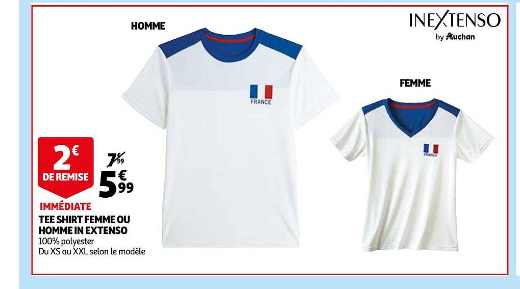 tee shirt femme ou homme in extenso