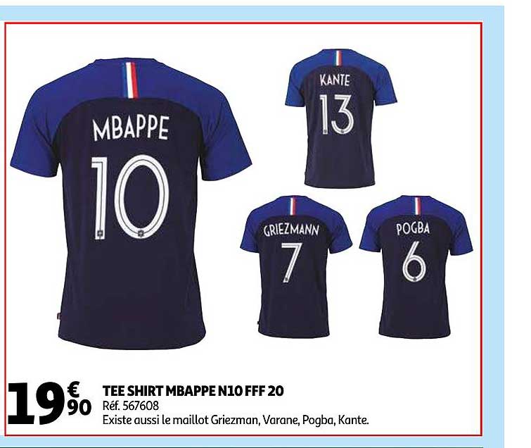 tee shirt mbappe n10 fff 20