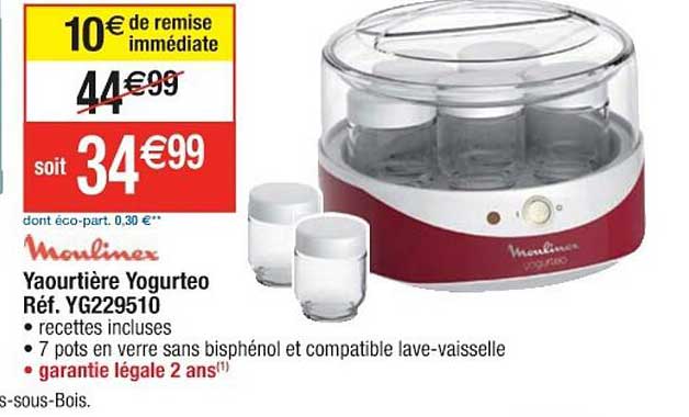 Yaourtière Yogurteo Moulinex