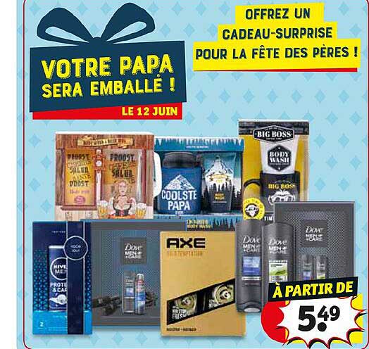 cadeau surprise pour la fête des pères