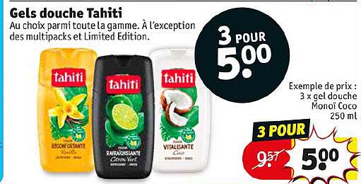 Gels Douche Tahiti