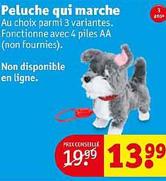 peluche qui marche