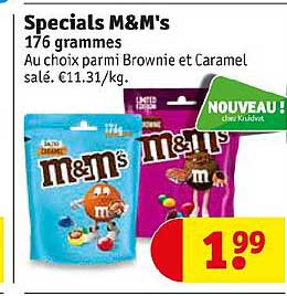 specials m&m's