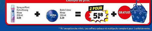spray coiffant extra strong nivea, boîte crème nivea