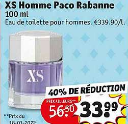 xs homme paco rabanne