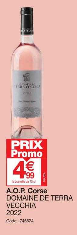 a.o.p. corse domaine de terra vecchia 2022