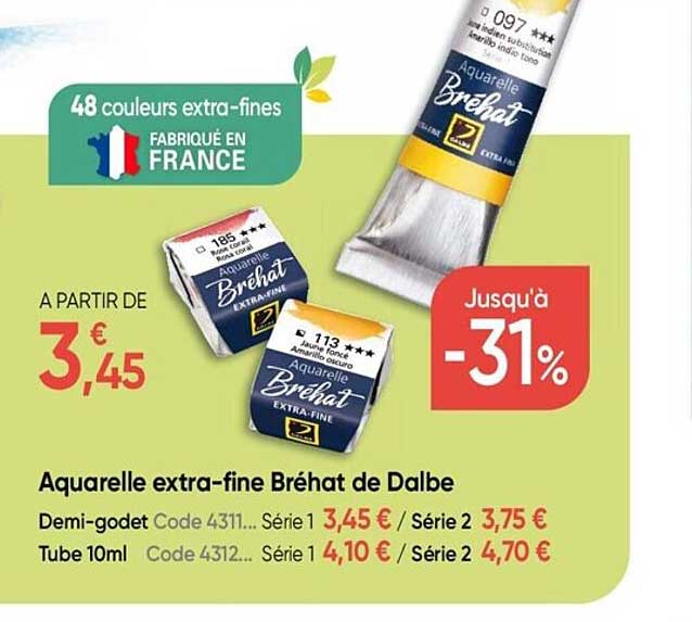 aquarelle extra-fine bréhat de dalbe