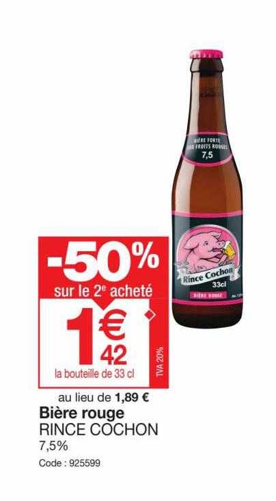 bière rouge rince cochon