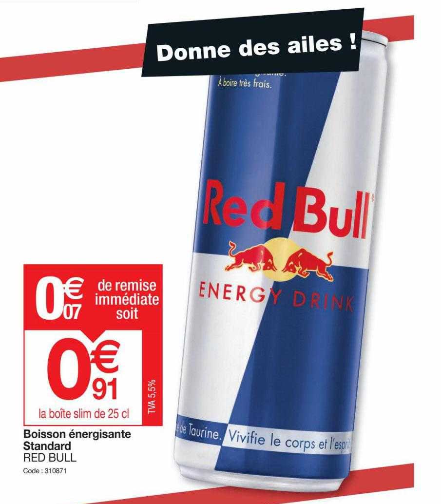 boisson énergisante standard red bull