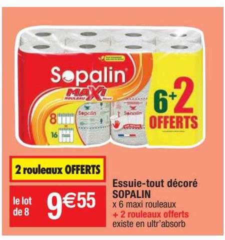 essuie-tout décoré sopalin