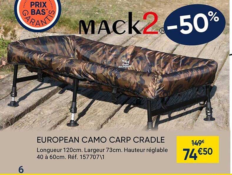 european camo carp cradle mack2