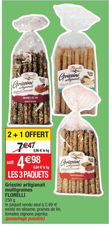grissini artigianali multigraines florelli