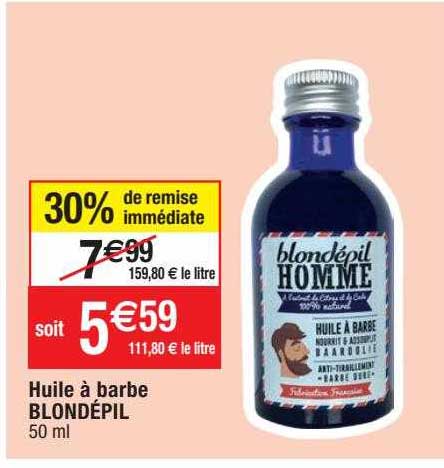 Huile à Barbe Blondépil
