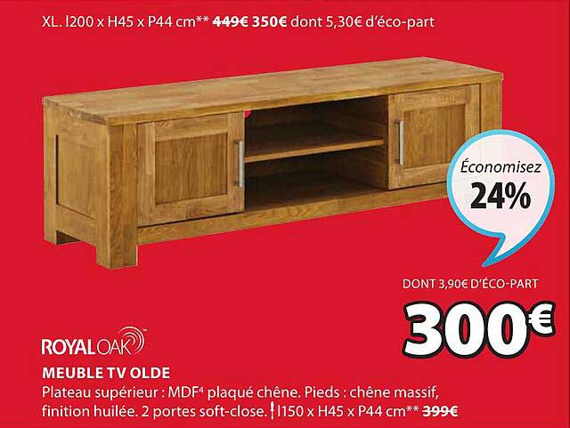 meuble tv olde royaloak