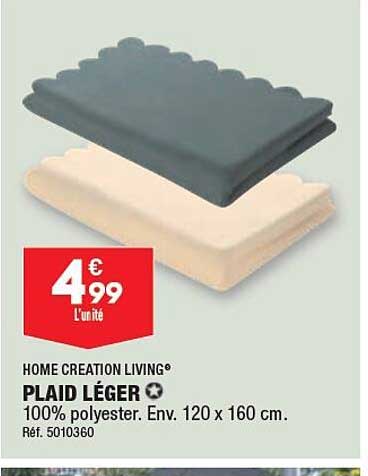 Plaid Léger Home Création Living