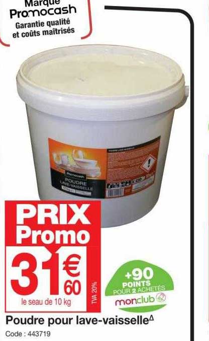 poudre pour lave-vaisselle