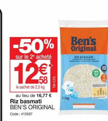 Riz Basmati Ben's Original