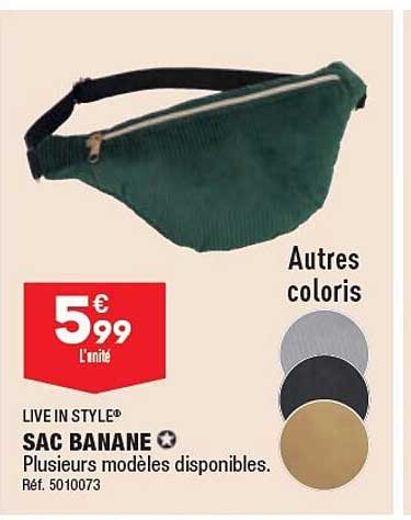 sac banane live in style