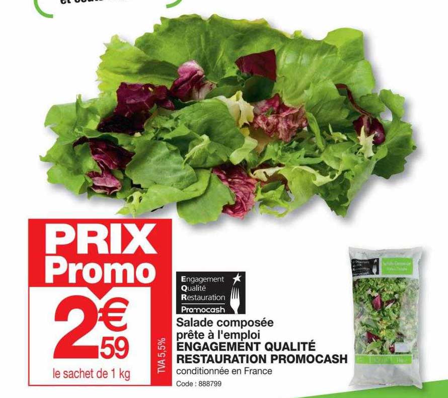 salade composée prête à l'emploi engagement qualité restauration promocash