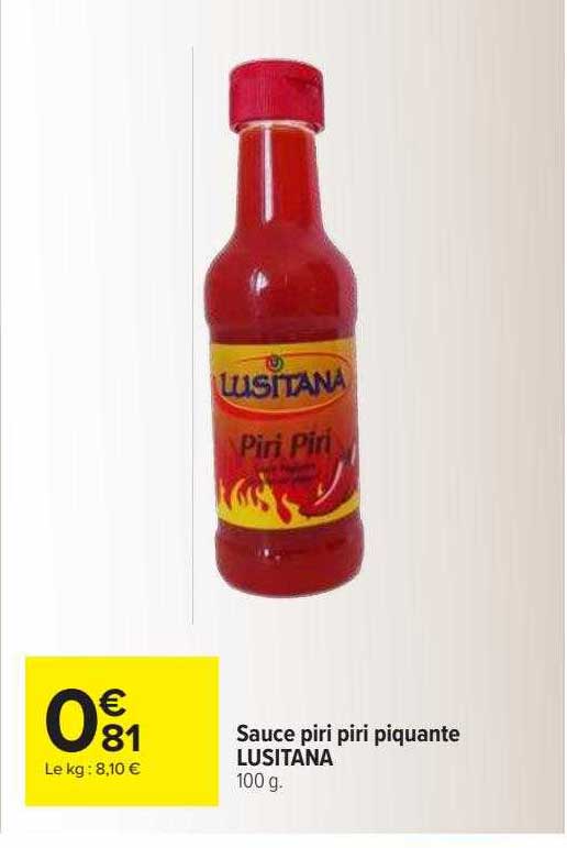 sauce piri piri piquante lusitana