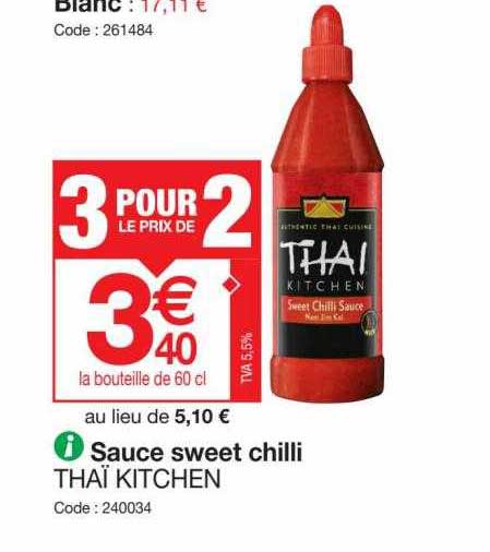 sauce sweet chilli thaï kitchen