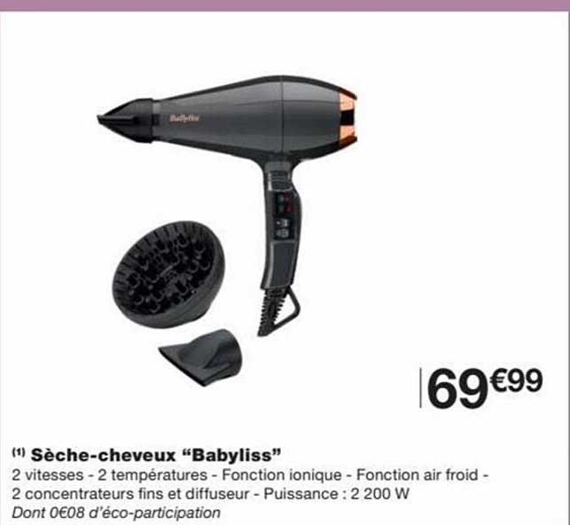 sèche-cheveux "babyliss"