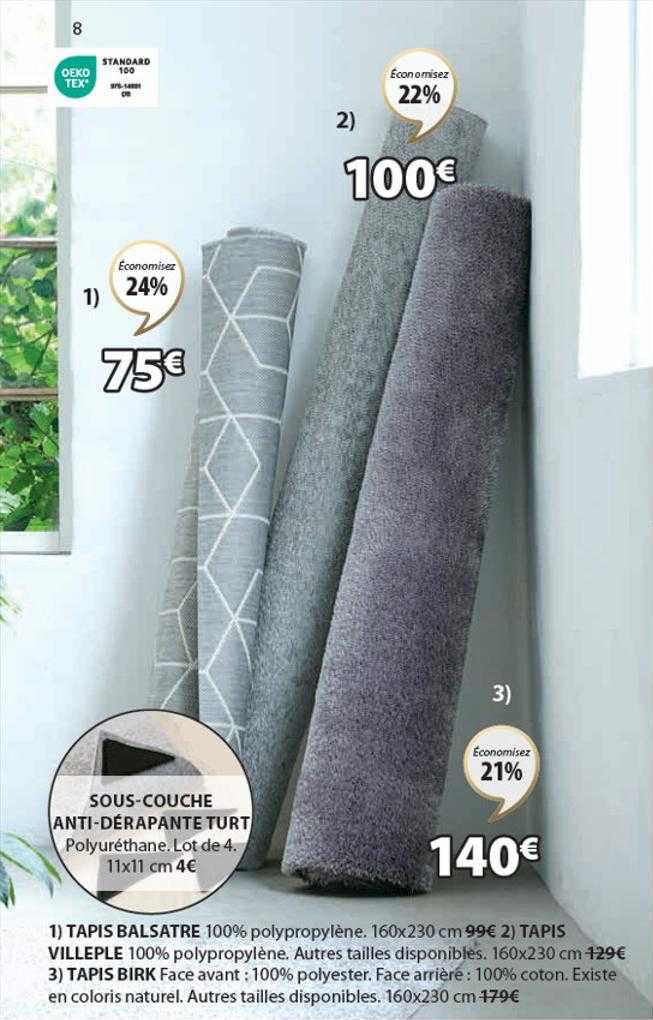 tapis balsatre, tapis villeple, tapis birk