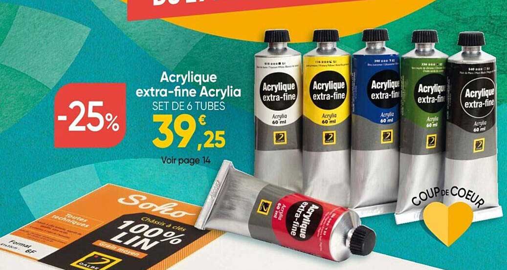 acrylique extra-fine acrylia