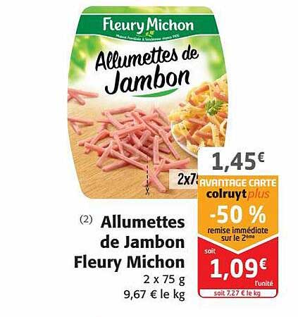allumettes de jambon fleury michon